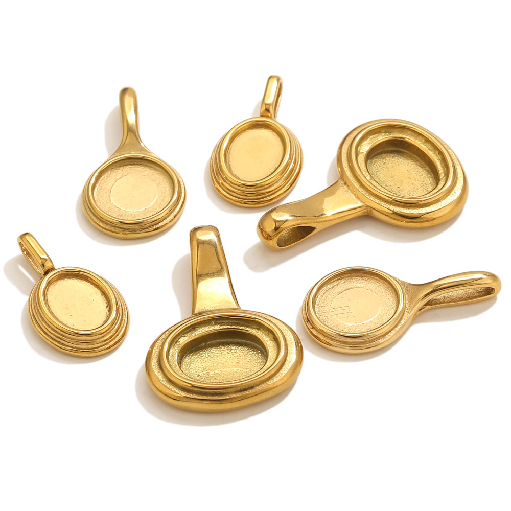 Resin Art Craft - 5pcs Stainless Steel Round Oval Trays