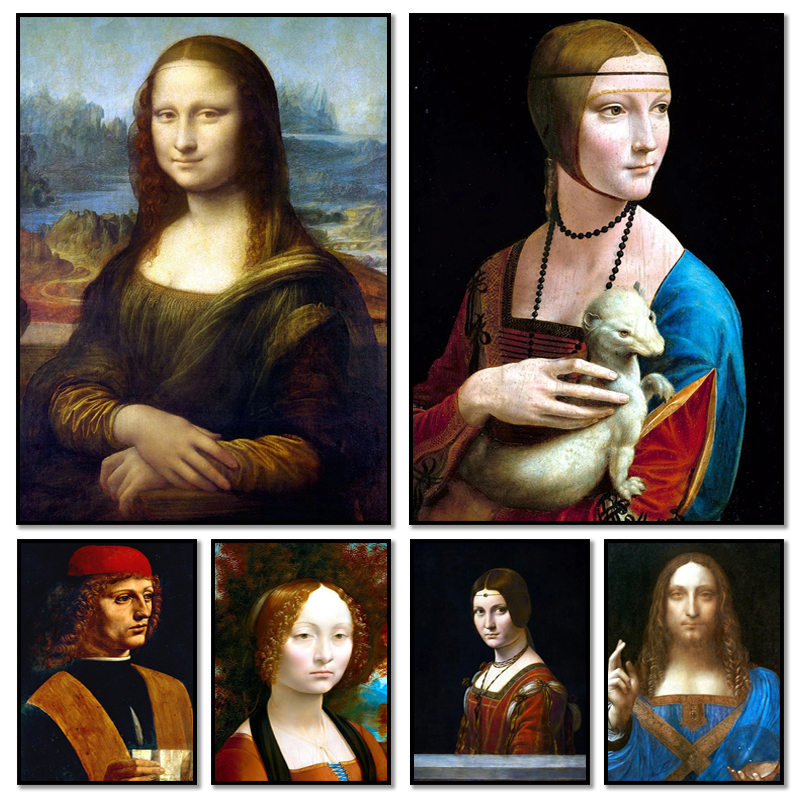 Resin Art Painting - Famous Leonardo Da Vinci Artwork Mona