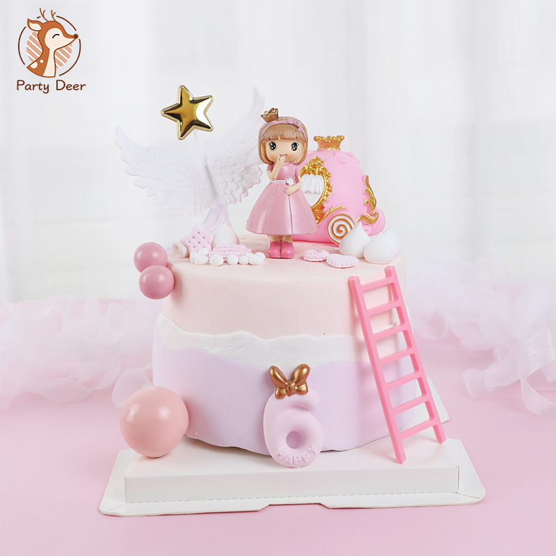 Resin Art Alphabet - Pink Castle Girl Bow little Princess