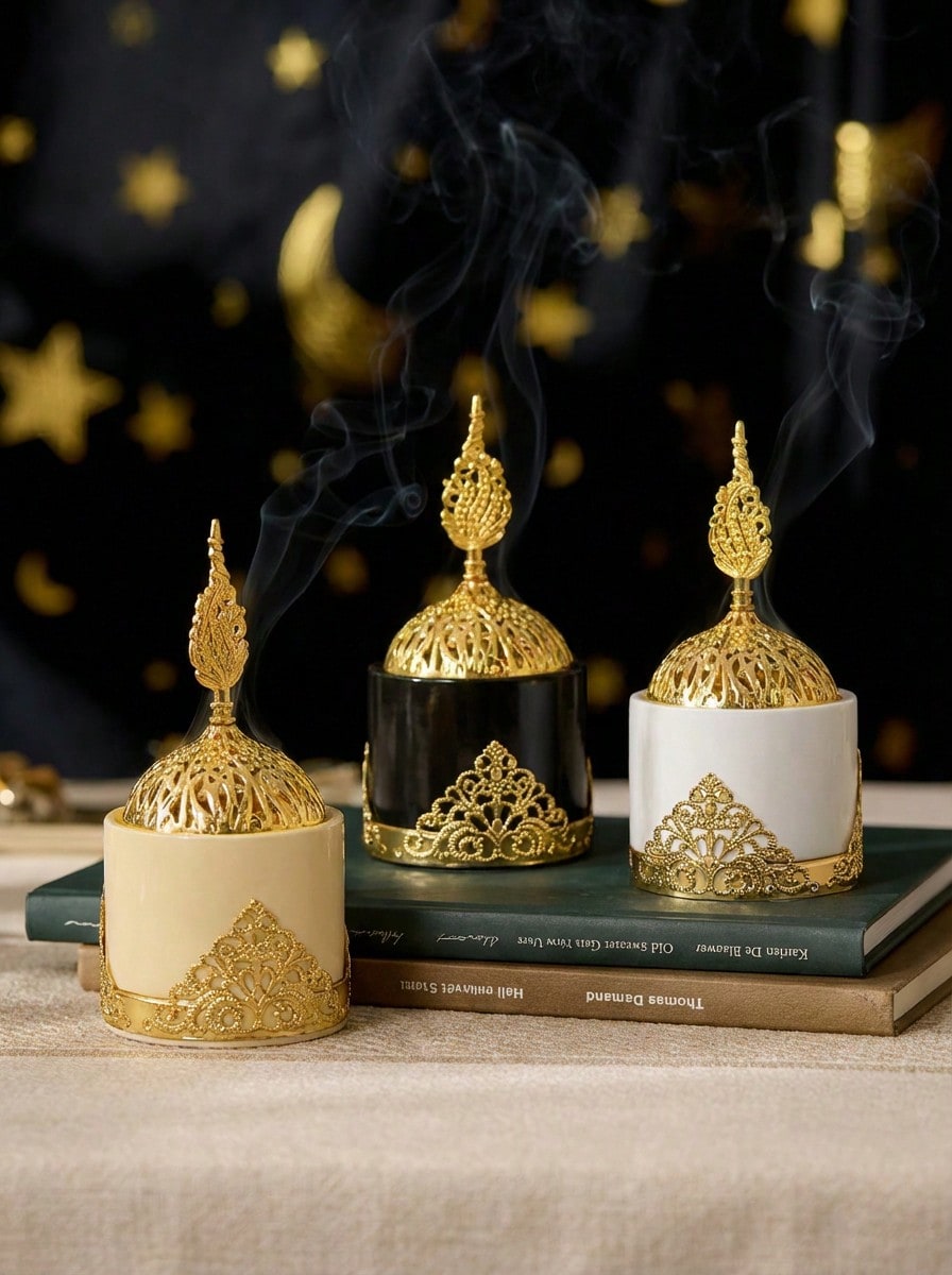 Resin Art Craft - Luxury Minimalist Incense Burner Ornament, European