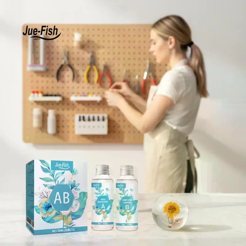 Resin Art Epoxy - AB Glue Transparent Crystal Glue Epoxy