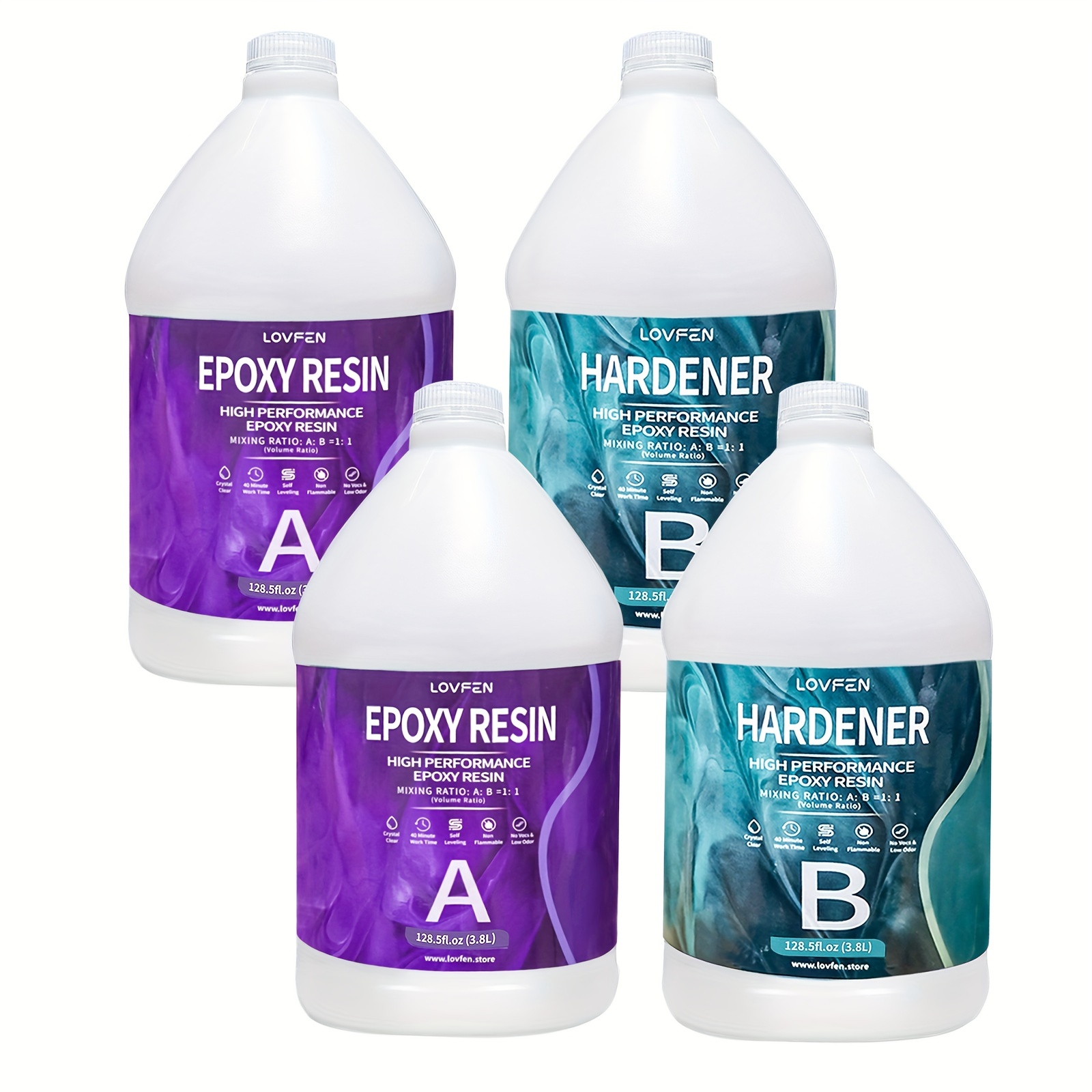Resin Art Use - 4 Gallon Super Clear Epoxy Resin