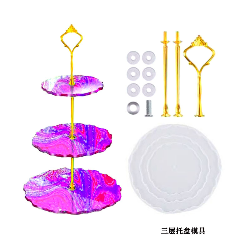 Resin Art Coasters - DIY Big Tray Silicone Mold Sweet