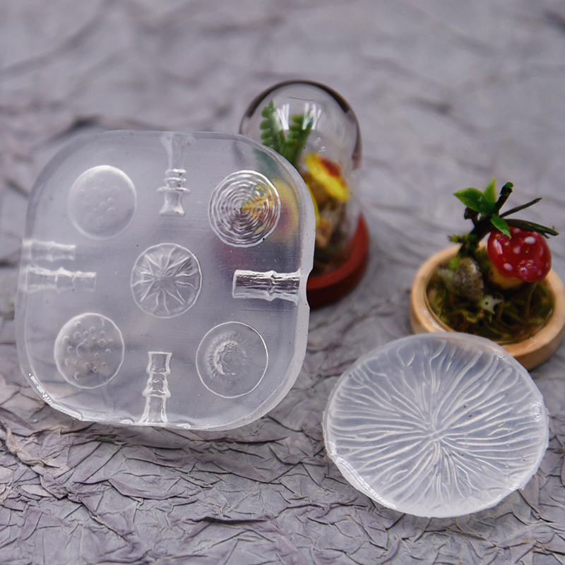 Resin Art Tool Kit - 2pcs/set Mini Mushroom Silicone Mold Ultra-light