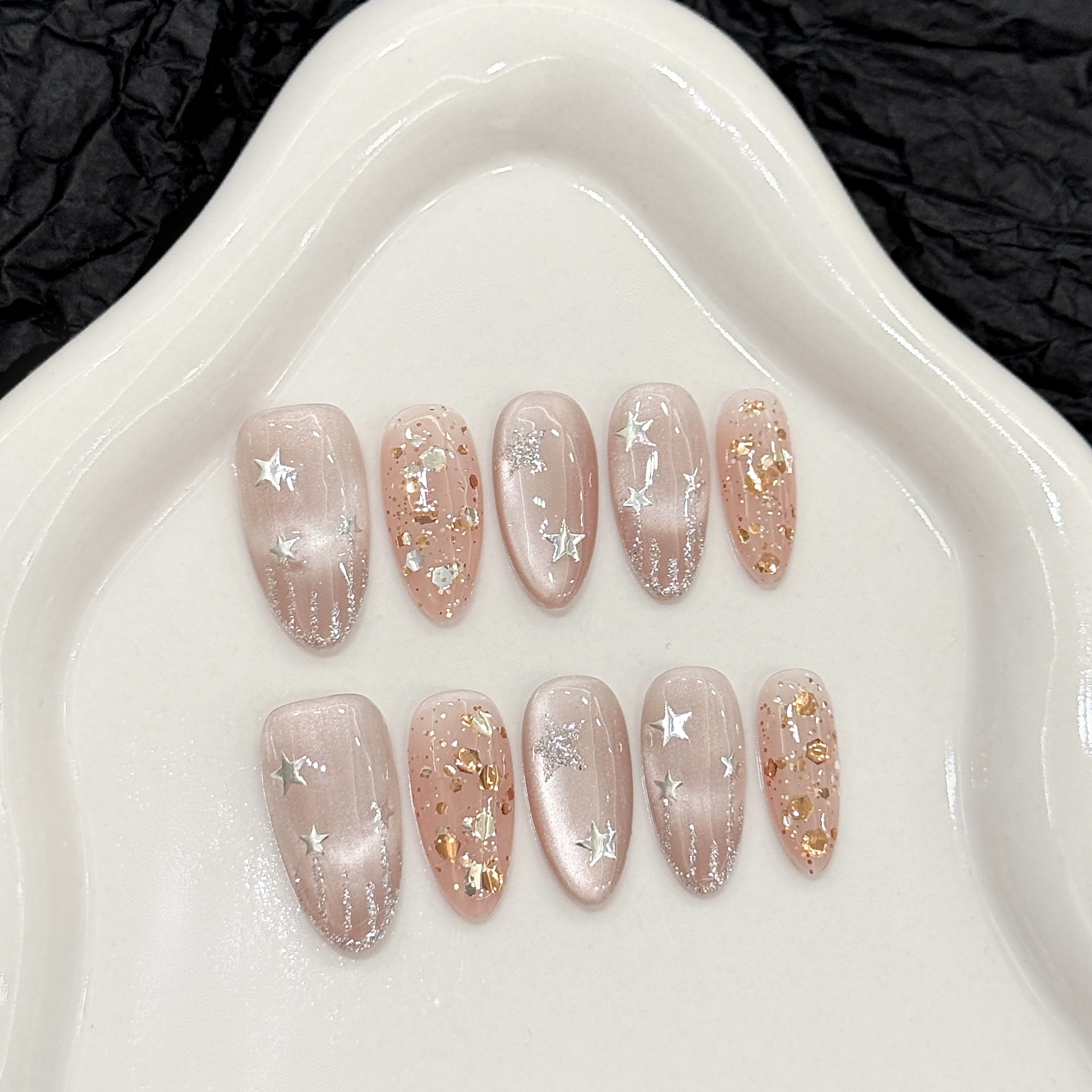 Resin Art Use - 10pcs Pure Hand Pressed Medium Oval