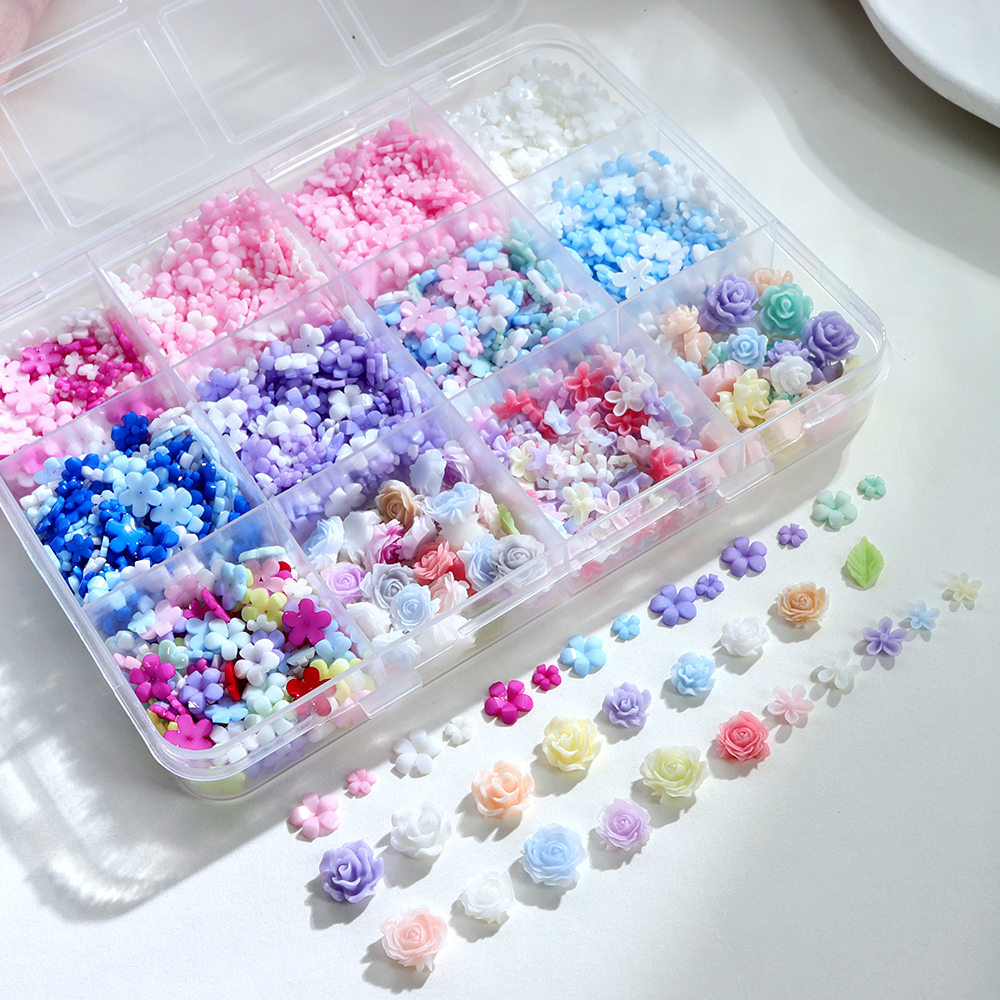 Resin Art With Rose - Multicolor Acrylic Flower Resin Art Decor