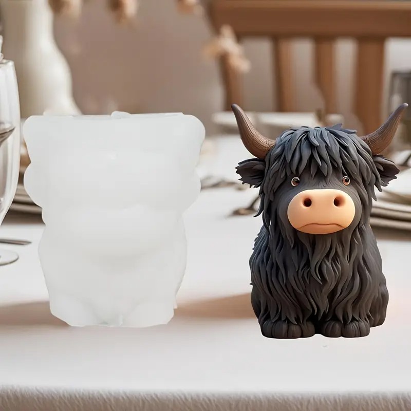 Resin Art Guide - Alpine Cow Candle Mold - Epoxy