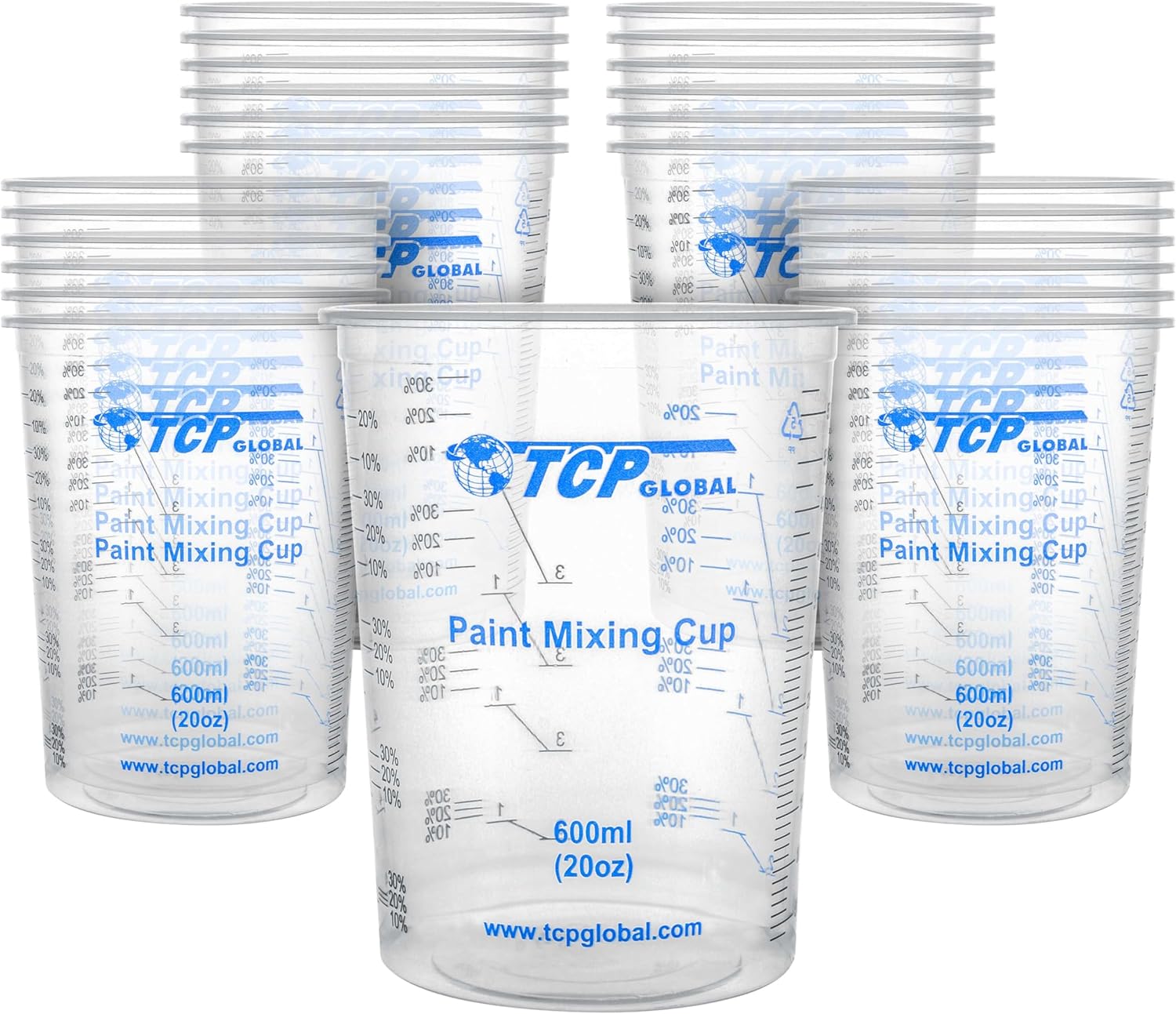 Resin Art Ratio - Disposable Plastic Mixing Cups 20 oz