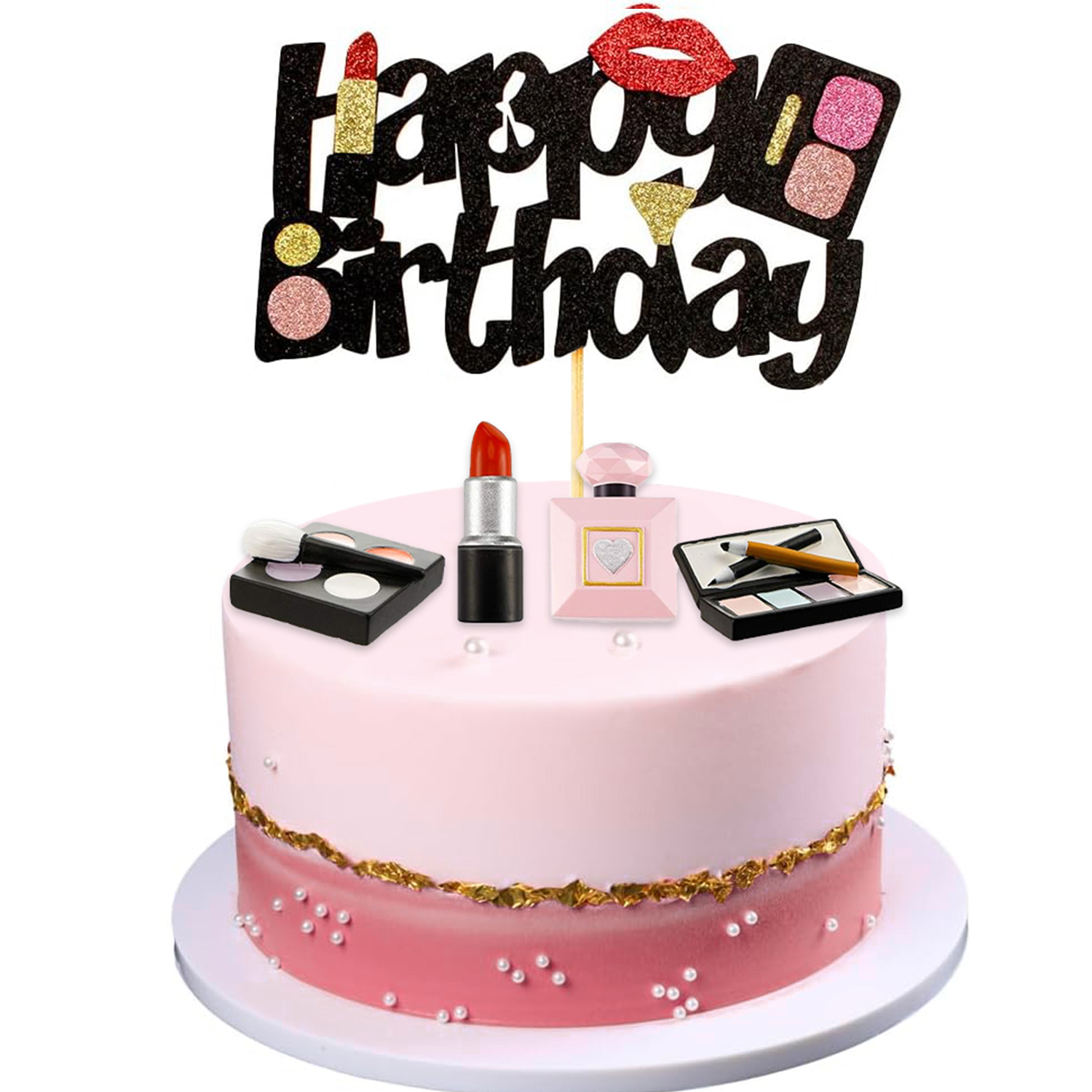 Makeup Themed Cake Toppers Res - Resin Art Alphabet ulasan dan harga
