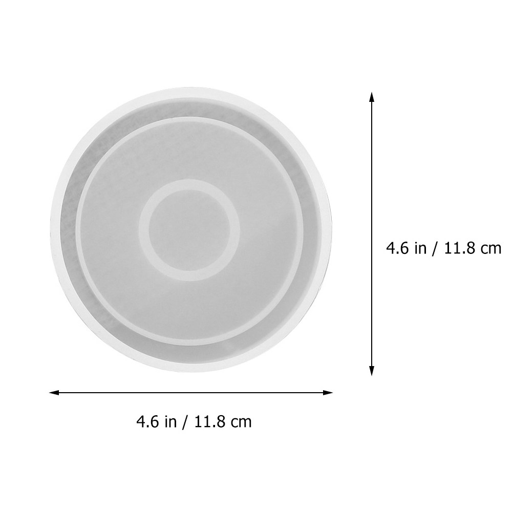 3Pcs Food Grade Silicone Round - Resin Art Coasters ulasan dan harga