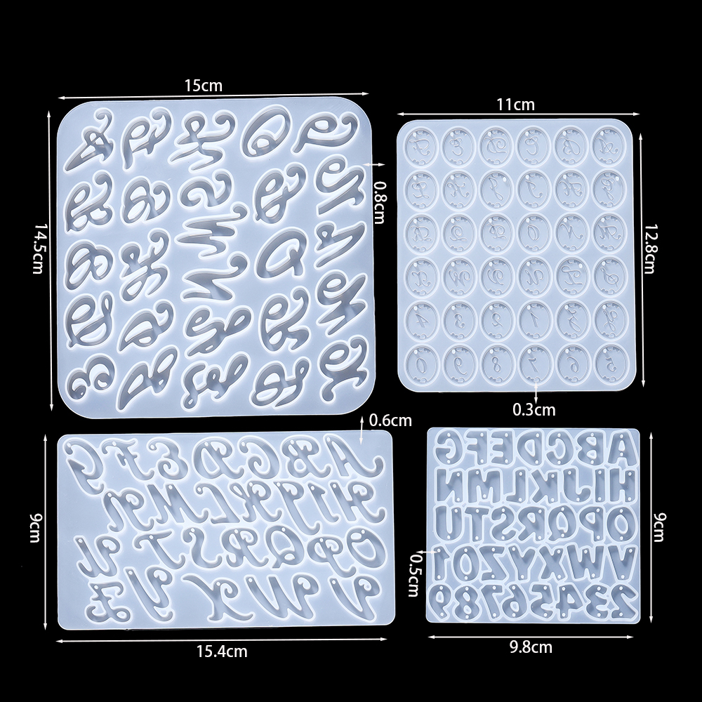 Alphabet Epoxy Resin Silicone  - Resin Art Pro ulasan dan harga