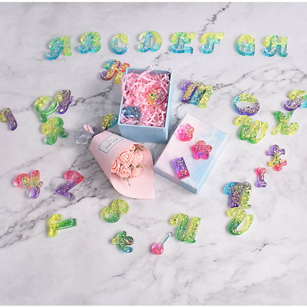 Alphabet Epoxy Resin Silicone  - Resin Art Pro ulasan dan harga