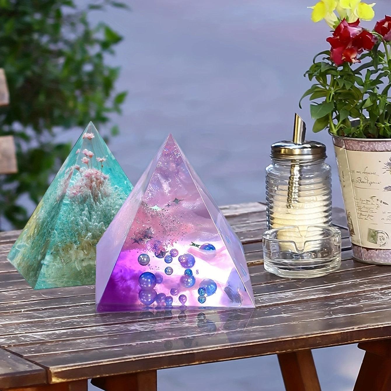 5pc- Pyramid resin molds of va - Resin Art Guide ulasan dan harga