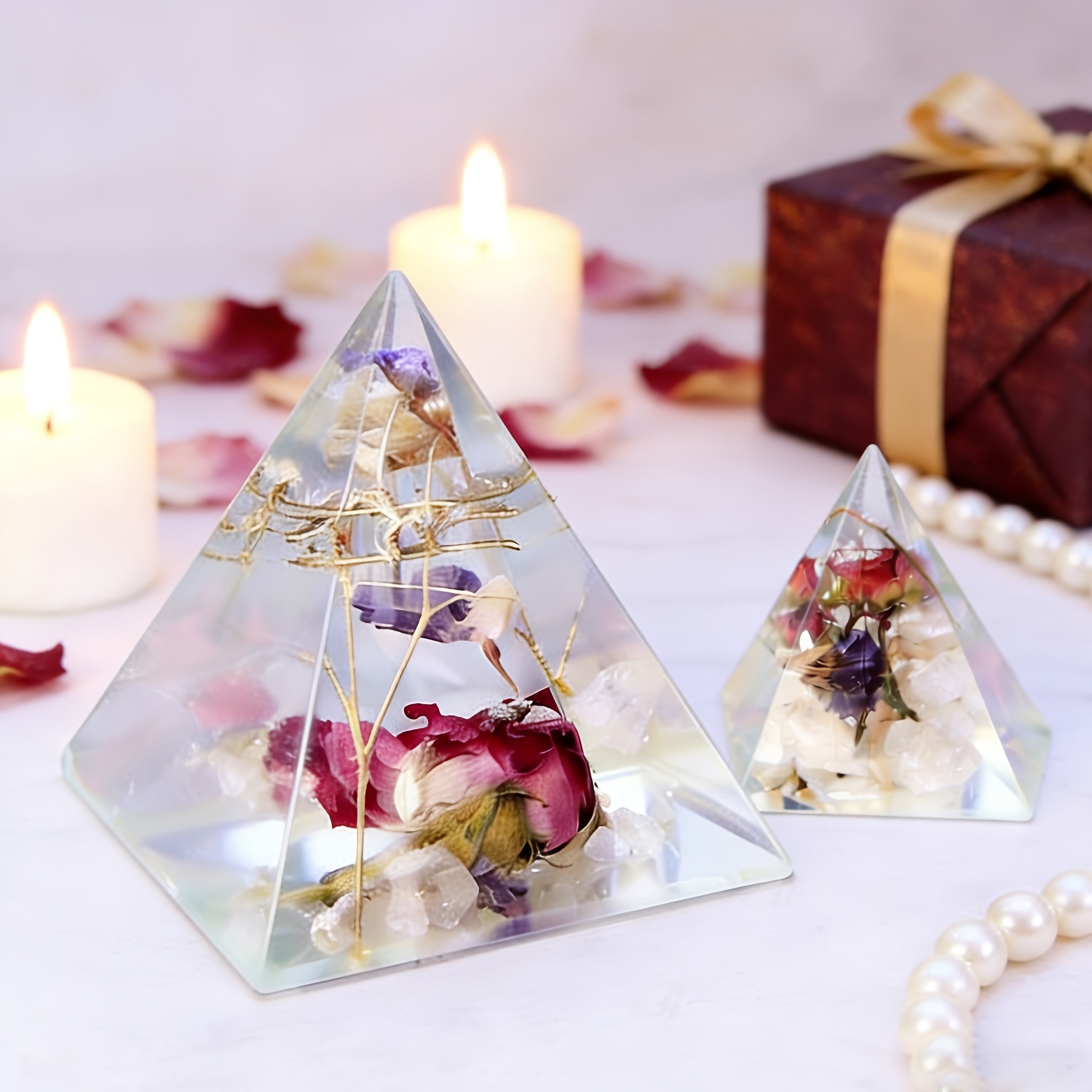 5pc- Pyramid resin molds of va - Resin Art Guide ulasan dan harga
