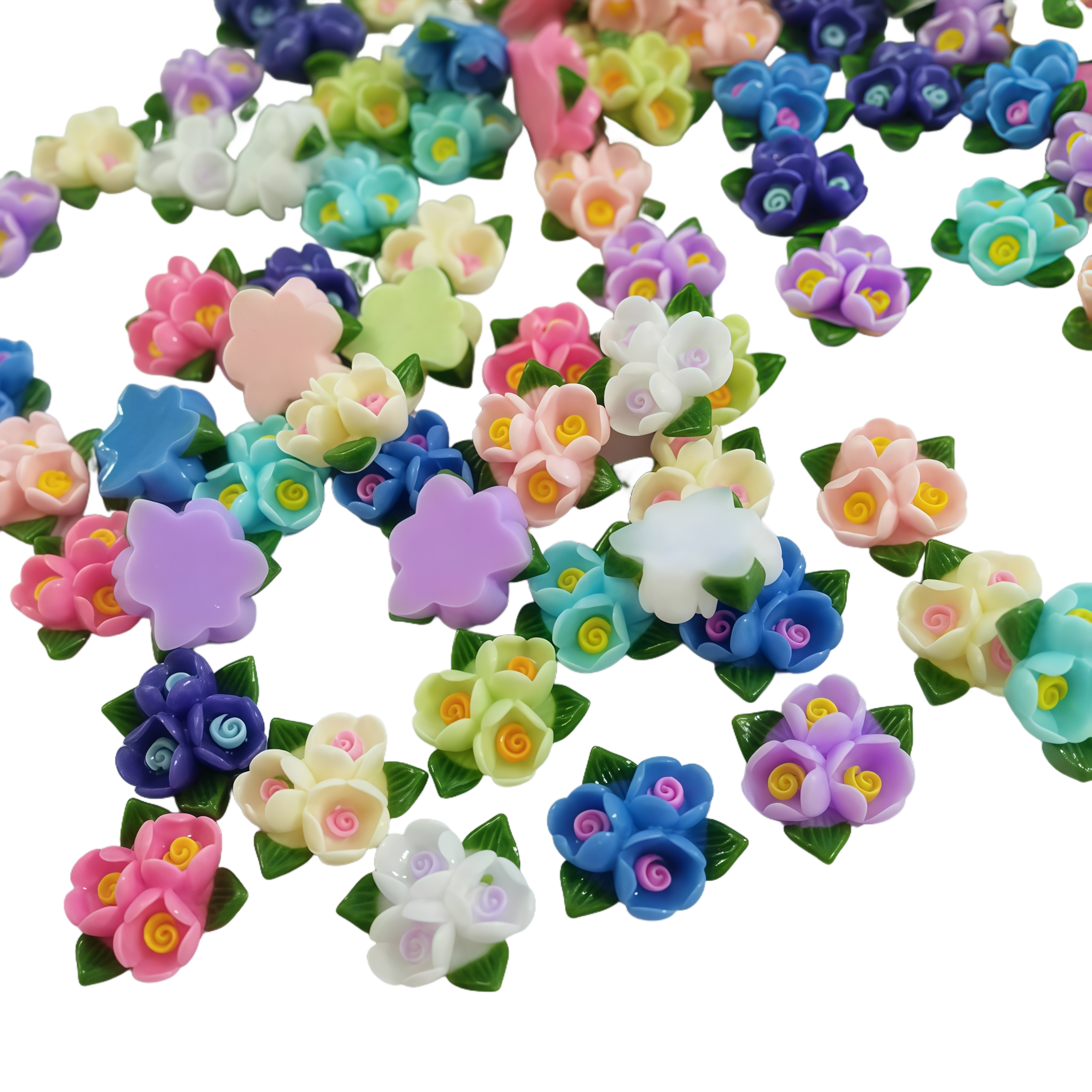 20/50pcs Mixed Resin Mini Colo - Resin Art With Rose ulasan dan harga
