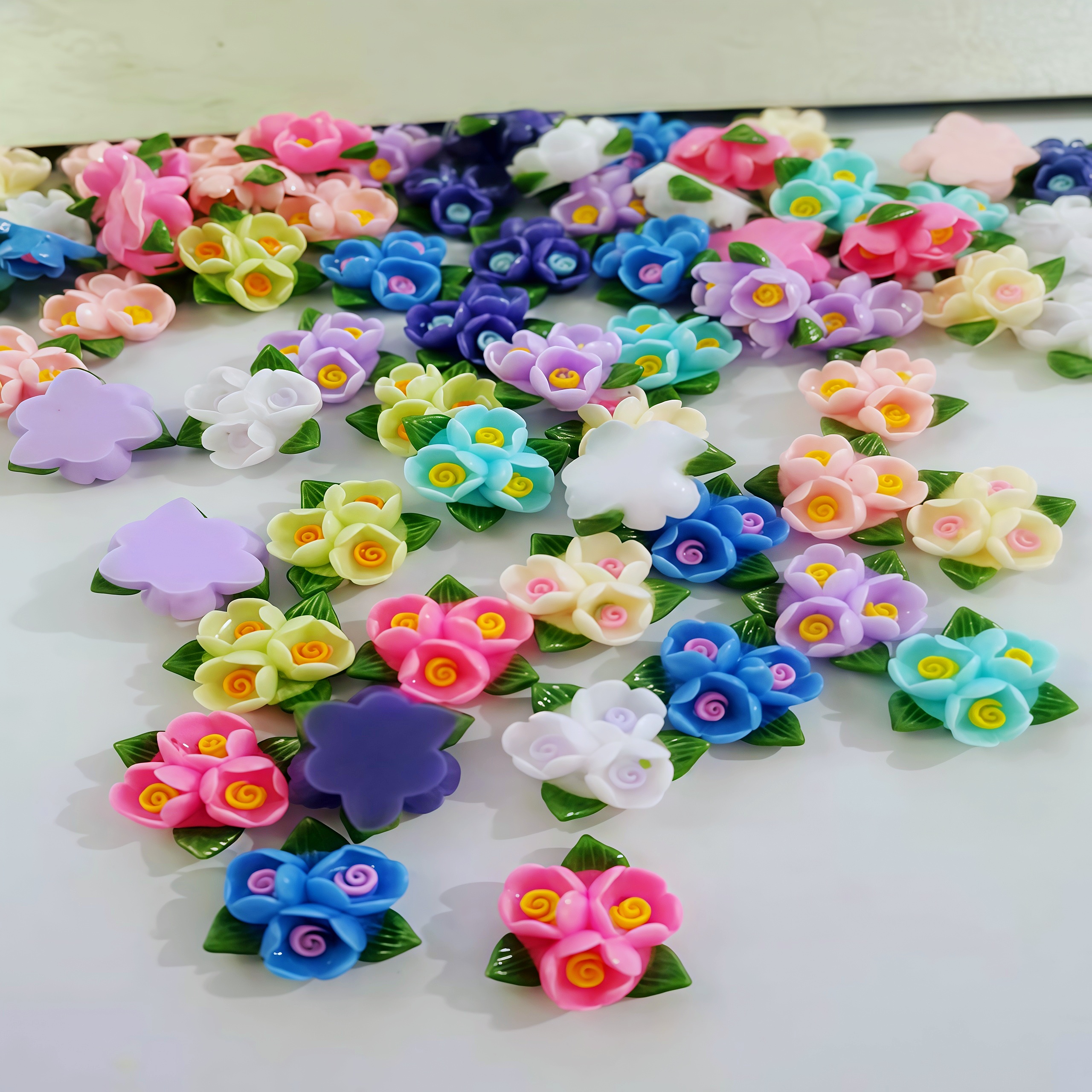 20/50pcs Mixed Resin Mini Colo - Resin Art With Rose ulasan dan harga