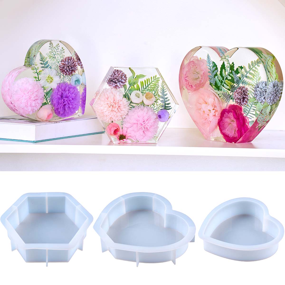 Large Love Silicone Mold DIY H - Resin Art Guide ulasan dan harga
