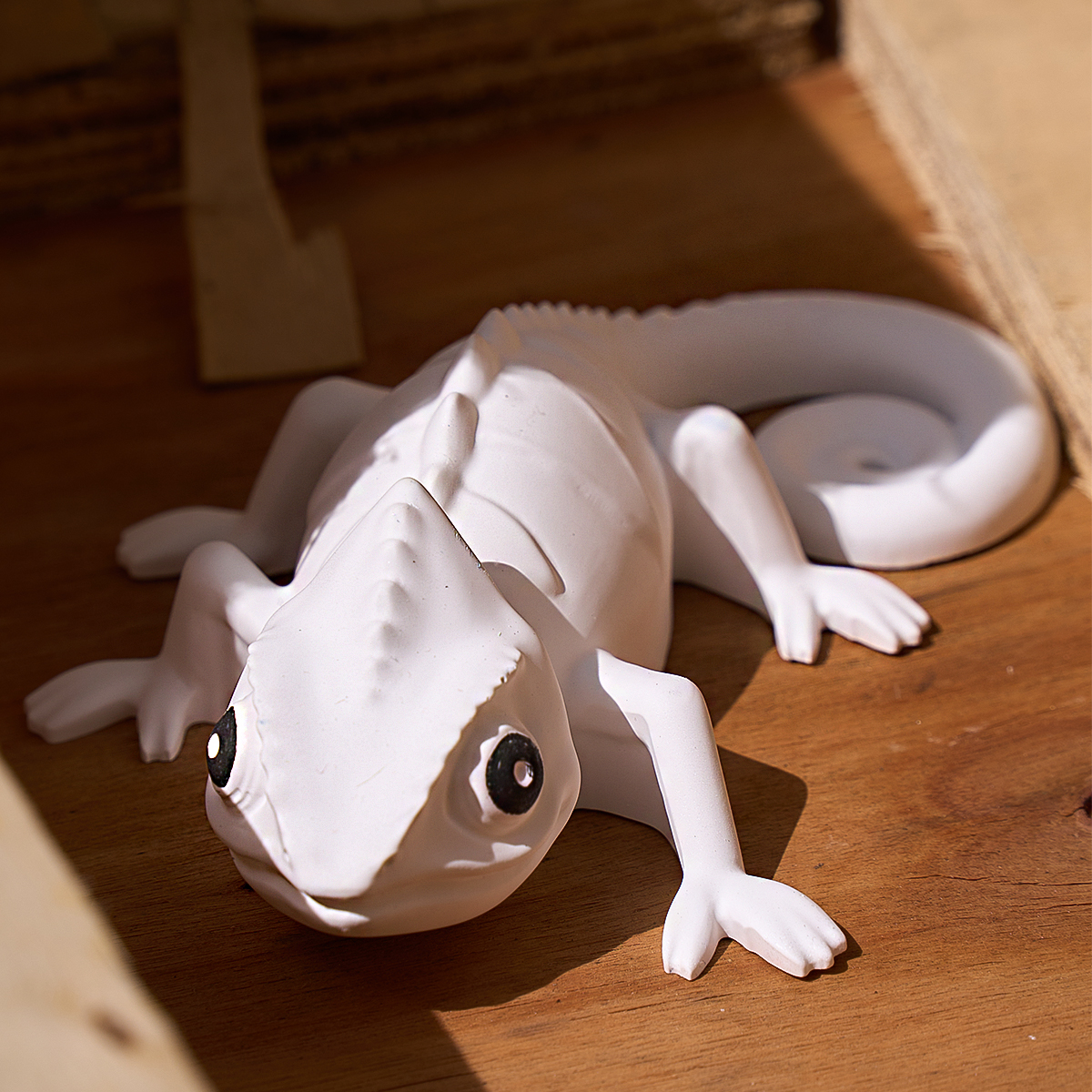 17cm 3D Chameleon Lizard Silic - Resin Art Guide ulasan dan harga