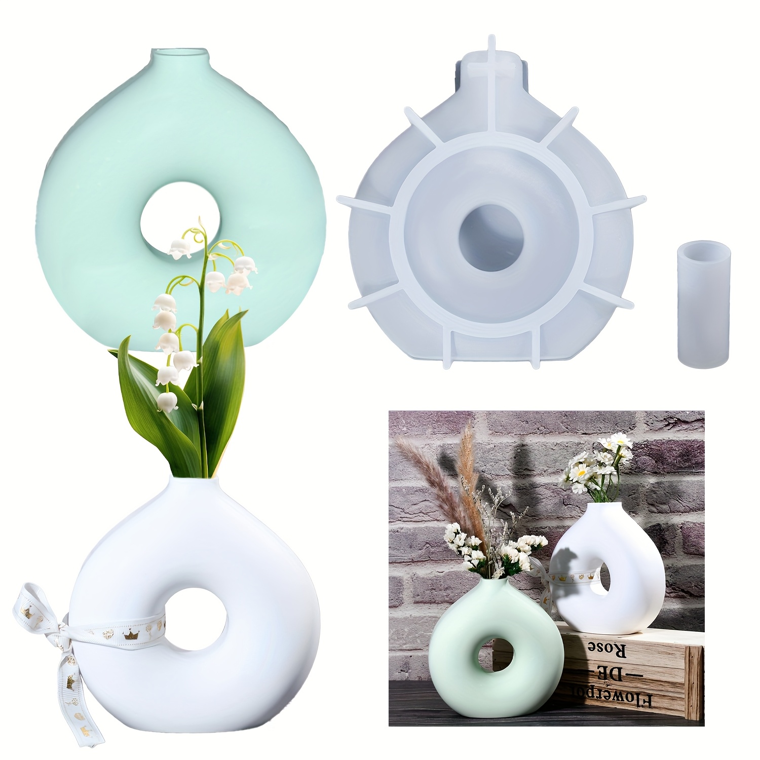1 DIY Round Vase Silicone Moul - Resin Art Epoxy ulasan dan harga