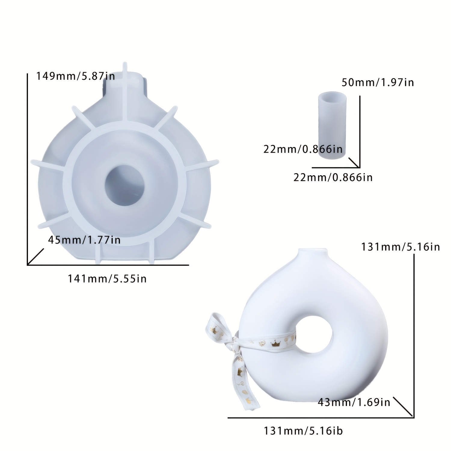 1 DIY Round Vase Silicone Moul - Resin Art Epoxy ulasan dan harga
