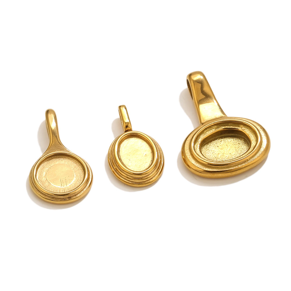 5pcs Stainless Steel Round Ova - Resin Art Craft ulasan dan harga