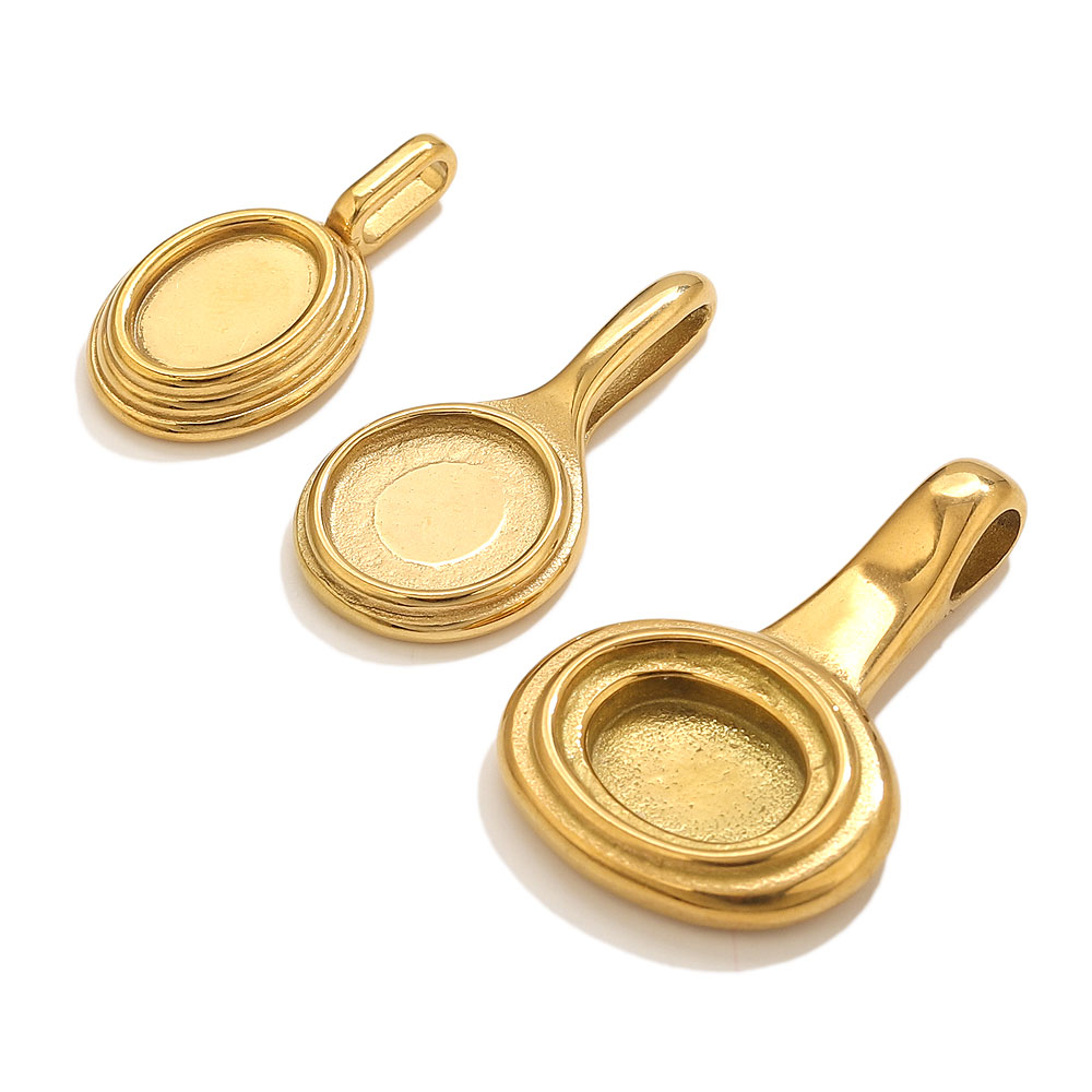 5pcs Stainless Steel Round Ova - Resin Art Craft ulasan dan harga
