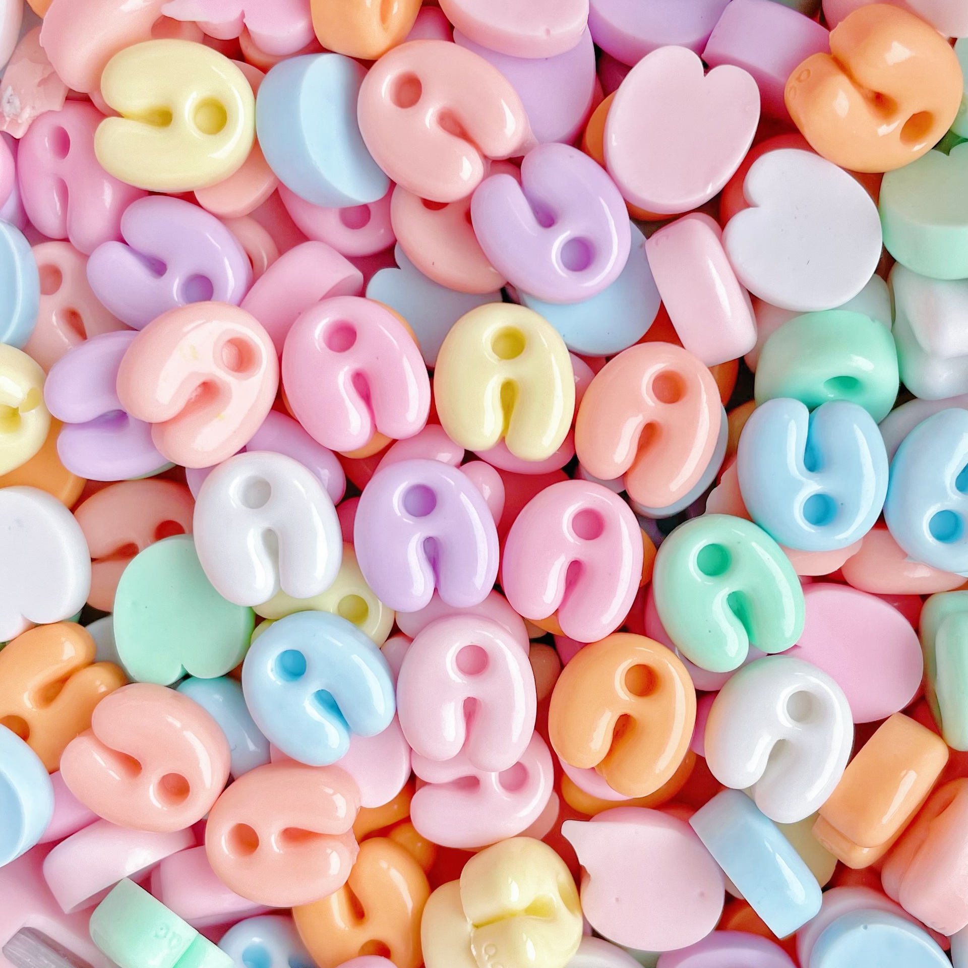 100pcs Single choice 26 Englis - Resin Art Alphabet ulasan dan harga
