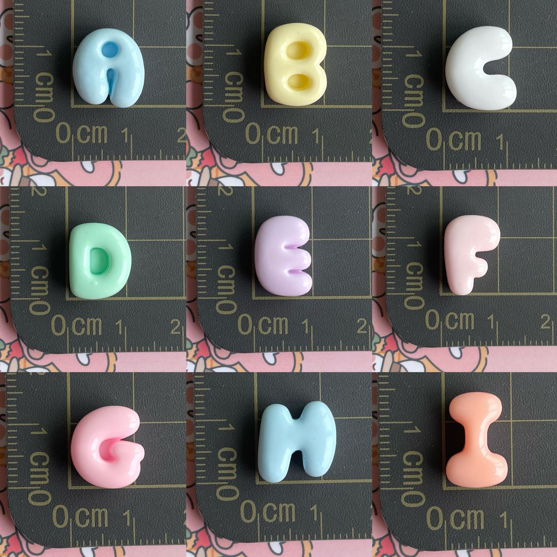 100pcs Single choice 26 Englis - Resin Art Alphabet ulasan dan harga