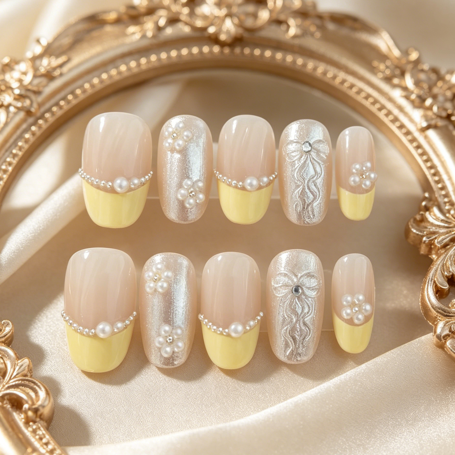 10 pieces of hand pressed oval - Resin Art Use ulasan dan harga
