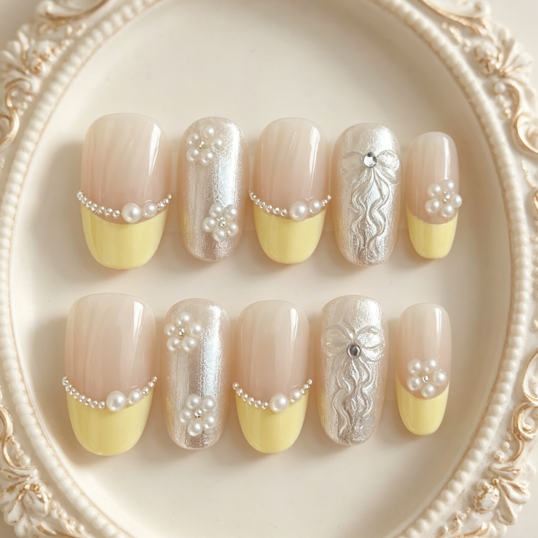 10 pieces of hand pressed oval - Resin Art Use ulasan dan harga