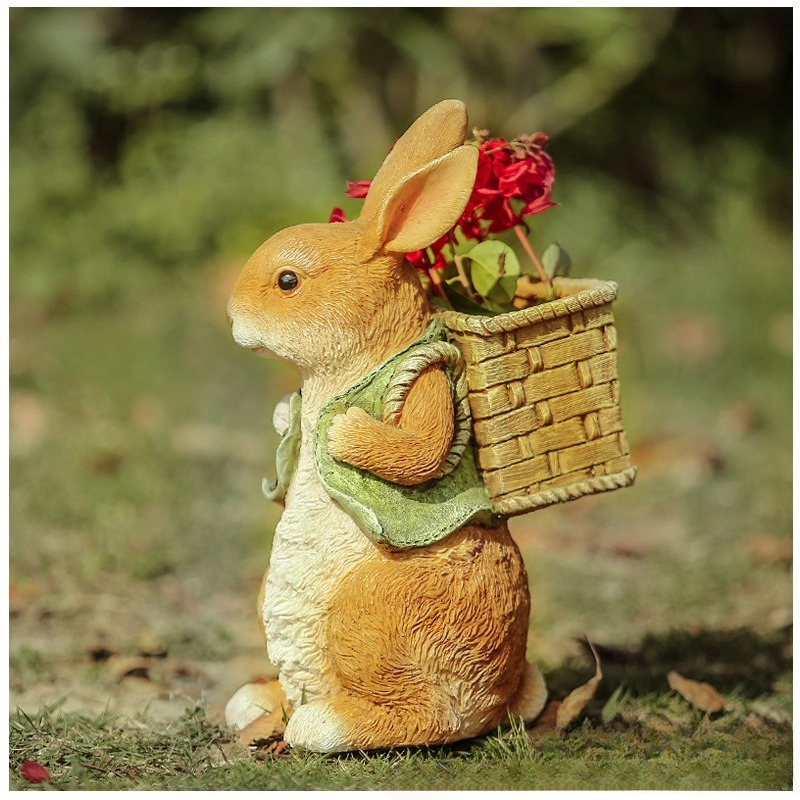 Outdoor Garden Statues Rabbit  - Resin Art Craft ulasan dan harga