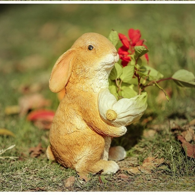 Outdoor Garden Statues Rabbit  - Resin Art Craft ulasan dan harga