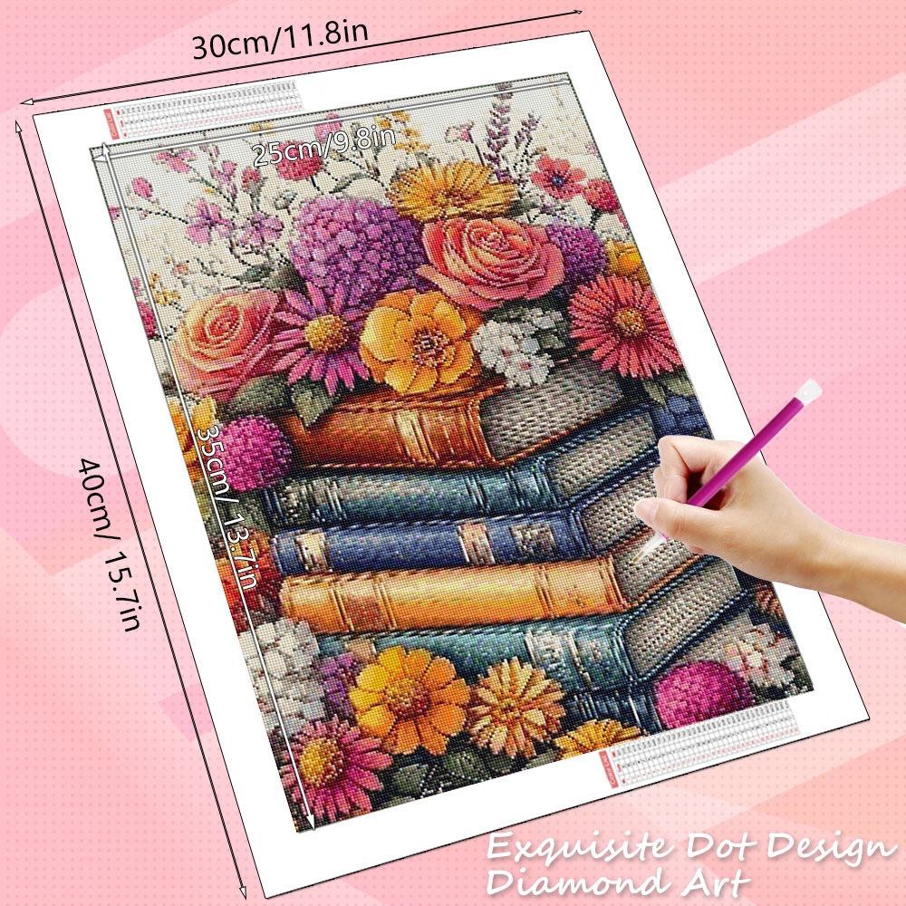 HUACAN Diamond Mosaic News 202 - Resin Art With Rose ulasan dan harga