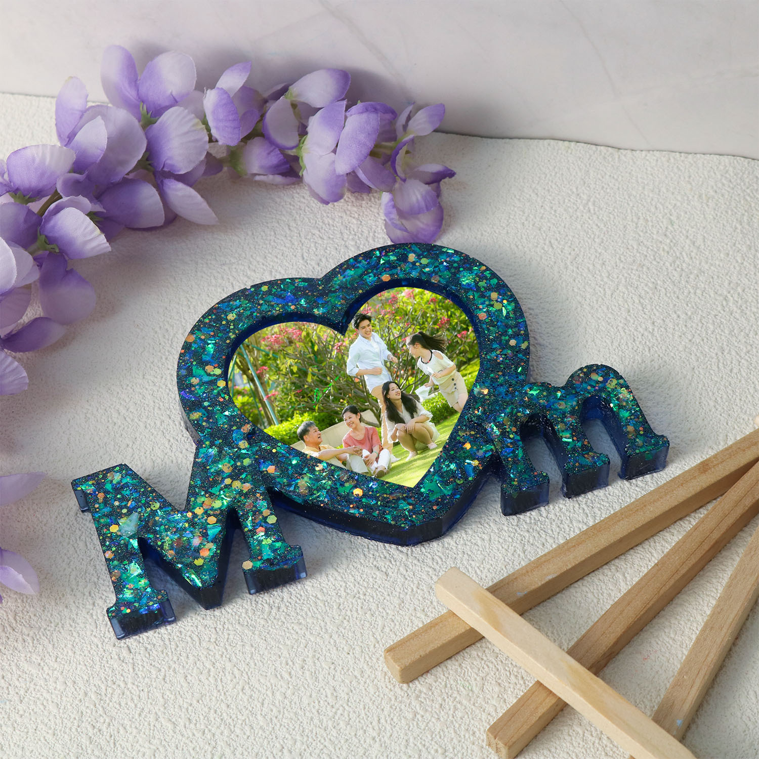 Letter Mm Epoxy Resin Silicone - Resin Art Alphabet ulasan dan harga