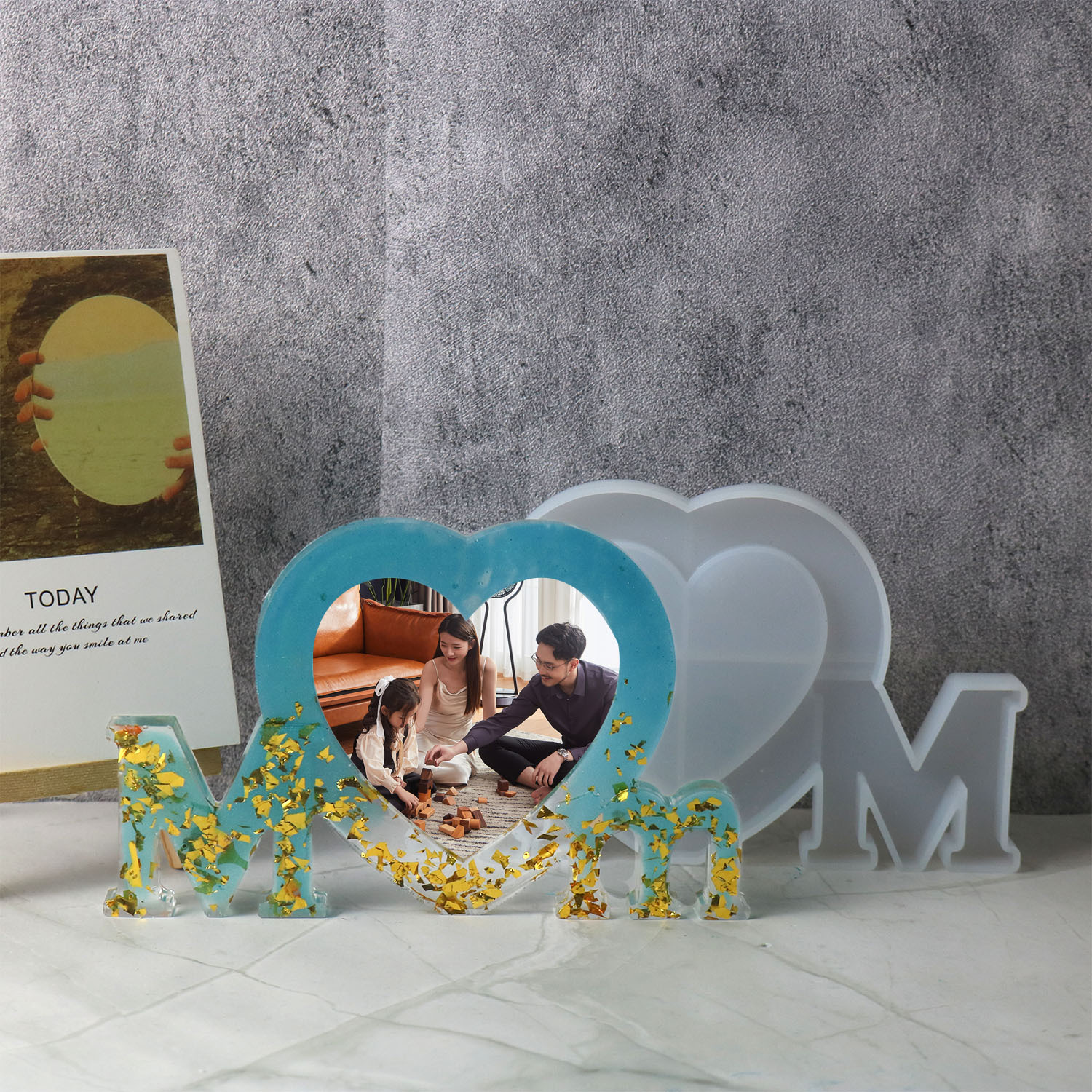 Letter Mm Epoxy Resin Silicone - Resin Art Alphabet ulasan dan harga