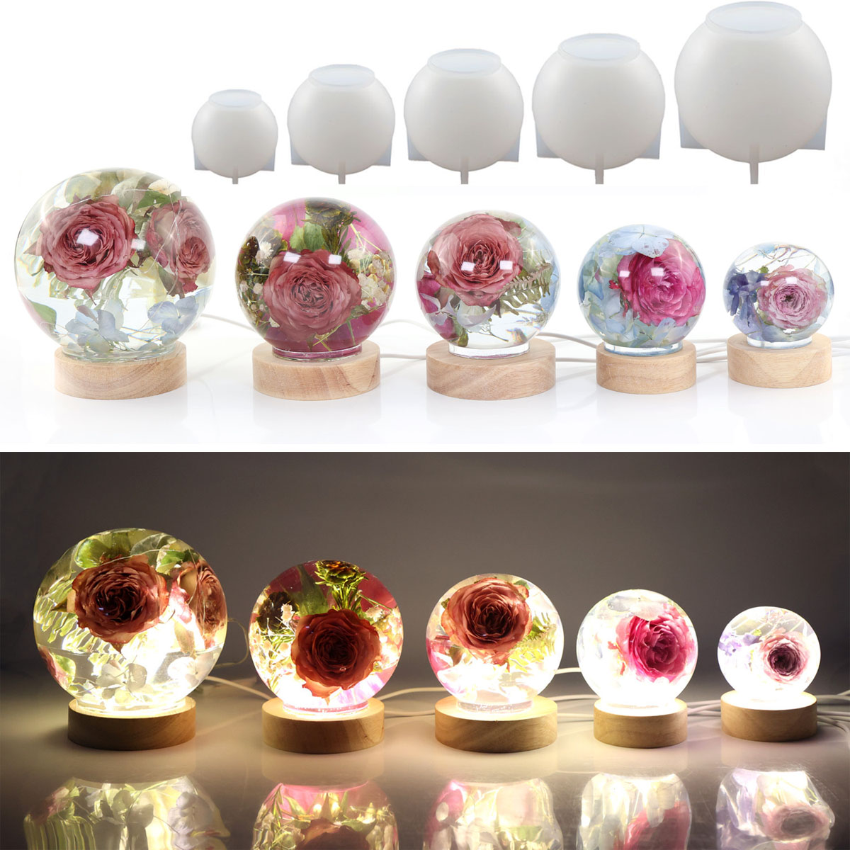 65-120mm Sphere Ball Silicone  - Resin Art Guide ulasan dan harga