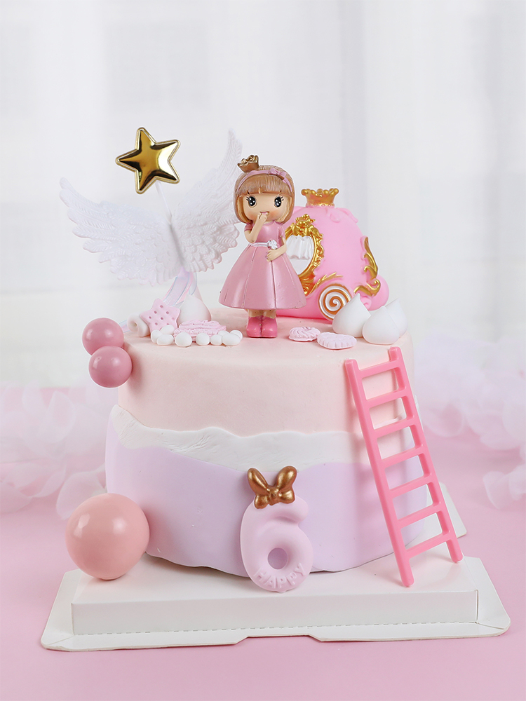 Pink Castle Girl Bow little Pr - Resin Art Alphabet ulasan dan harga