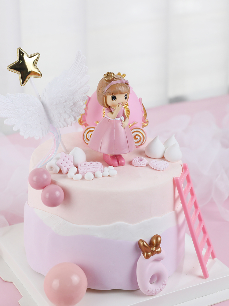 Pink Castle Girl Bow little Pr - Resin Art Alphabet ulasan dan harga