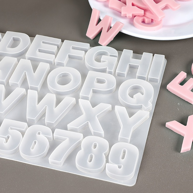 Letter A To Z Pendants Silicon - Resin Art Alphabet ulasan dan harga