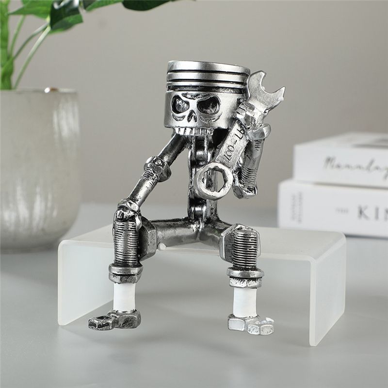 AC76-Handmade Piston Man Skull - Resin Art Use ulasan dan harga