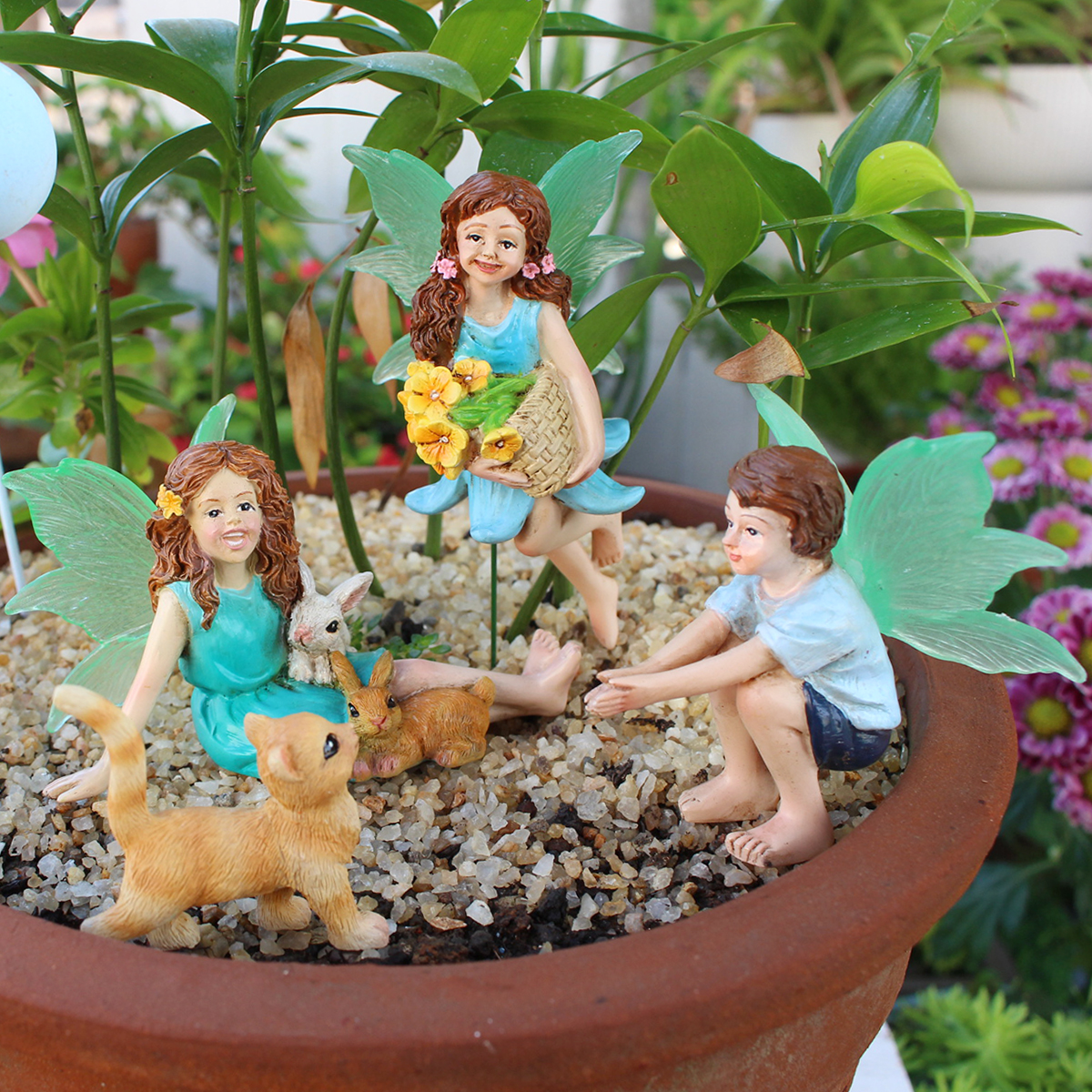 4pc Flower Fairy and Animal Pa - Resin Art Craft ulasan dan harga