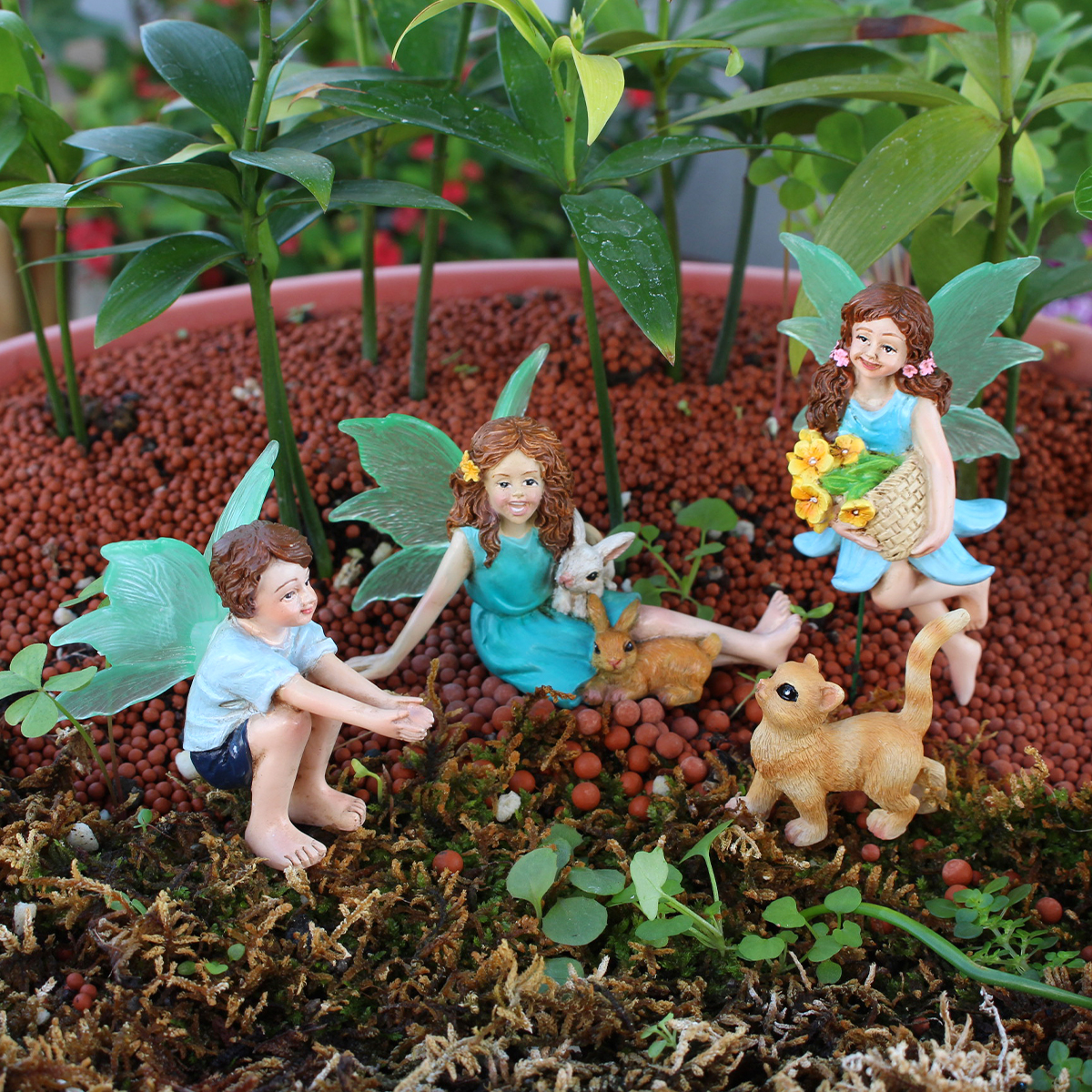 4pc Flower Fairy and Animal Pa - Resin Art Craft ulasan dan harga
