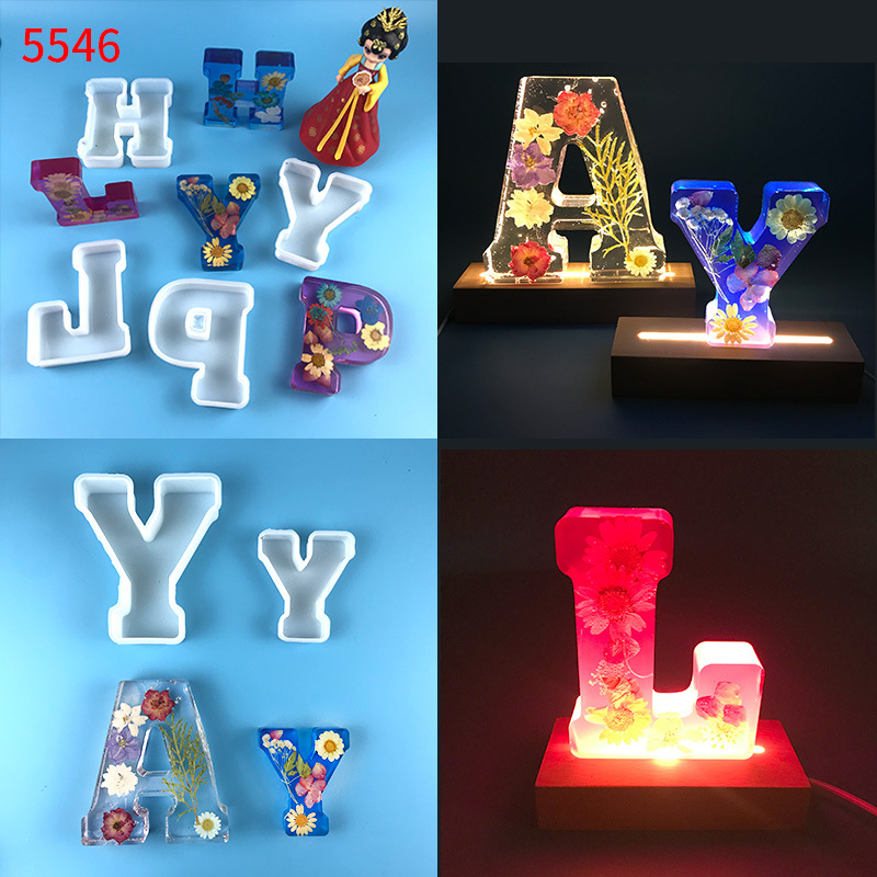 1pc A-Z Letter Silicone Molds  - Resin Art Alphabet ulasan dan harga