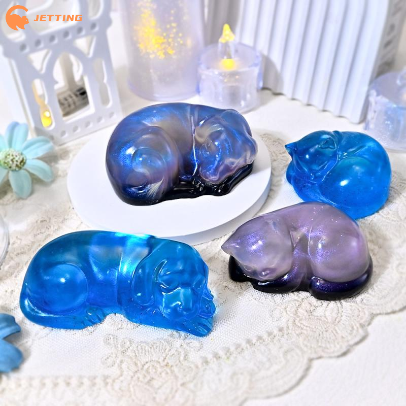 1PCS Sleeping Cat Dog Ornament - Resin Art Guide ulasan dan harga