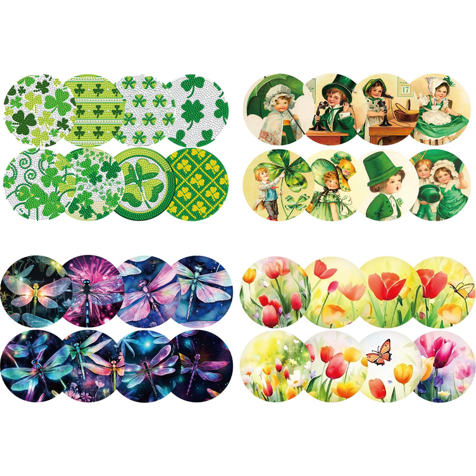 8PCS Full Drill Diamond Coaste - Resin Art Kit ulasan dan harga