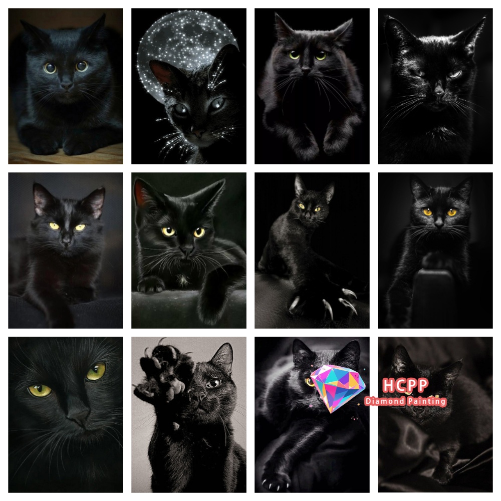 unframe Black Cat Animal Diamo - Resin Art Craft ulasan dan harga