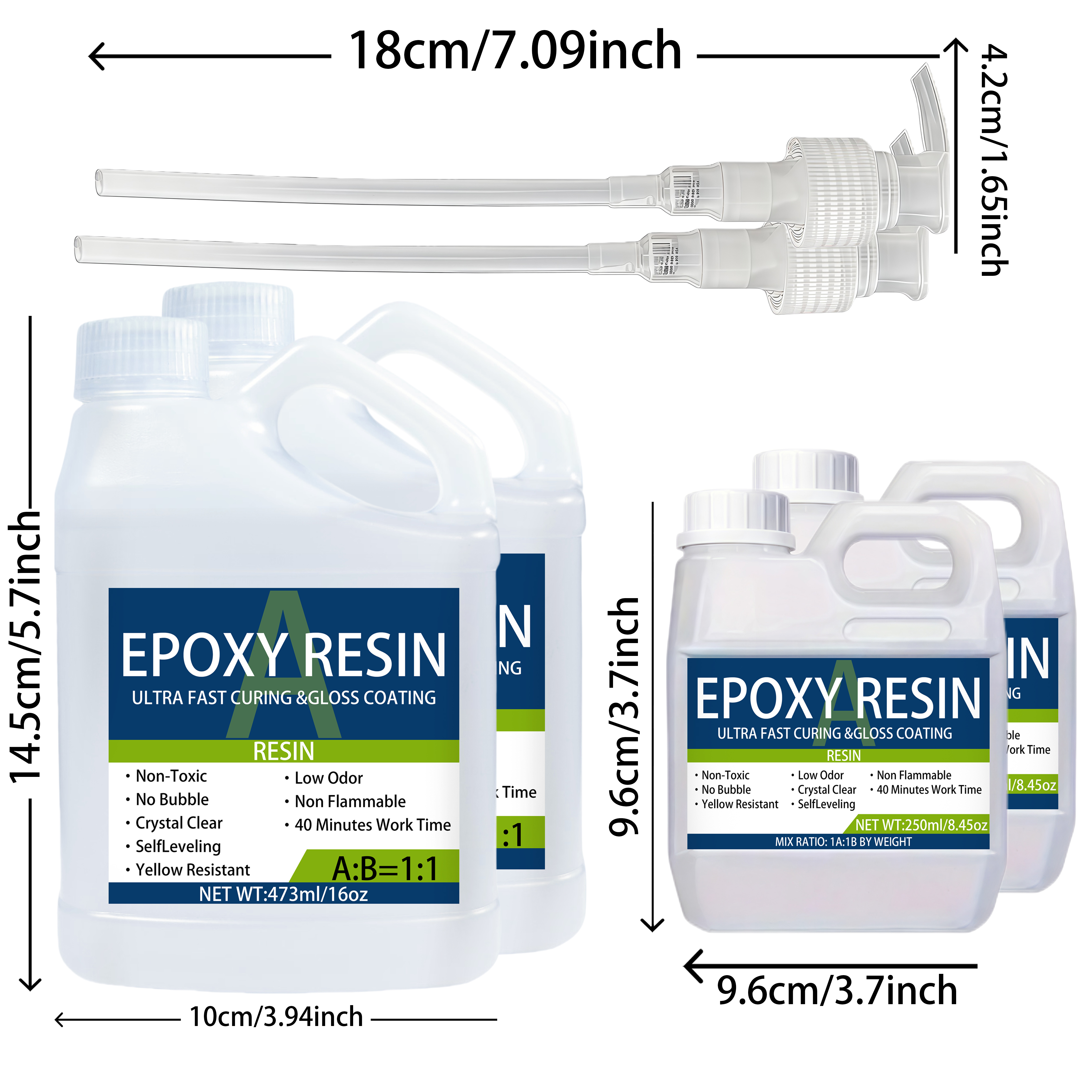 Epoxy Resin Kit 32OZ，Strong, B - Resin Art Ratio ulasan dan harga