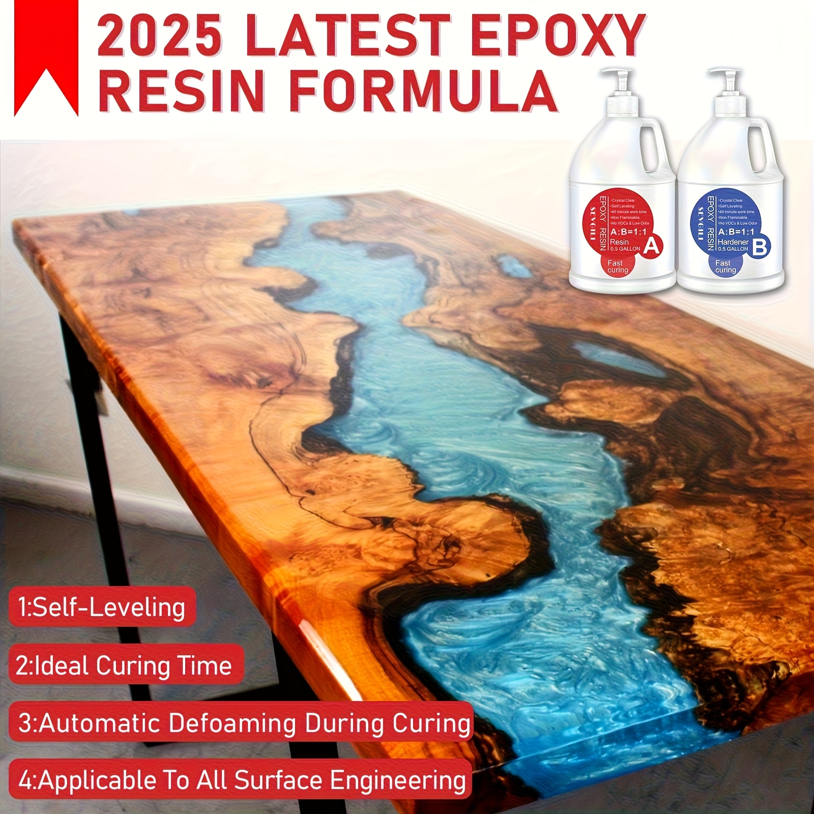[Crystal Clear Epoxy] 128oz Ep - Resin Art Ratio ulasan dan harga