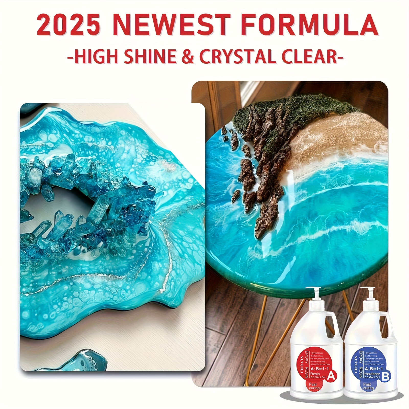 [Crystal Clear Epoxy] 128oz Ep - Resin Art Ratio ulasan dan harga