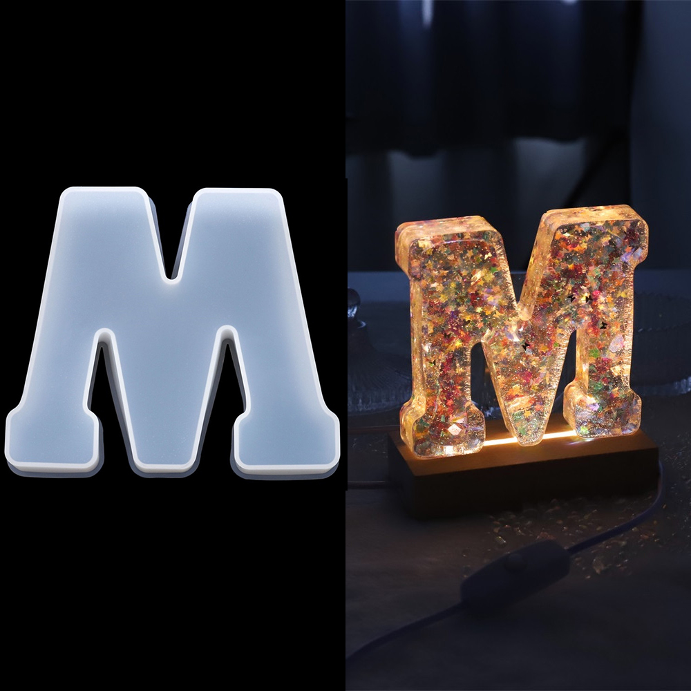3Sizes A to Z Letter Silicone  - Resin Art Alphabet ulasan dan harga